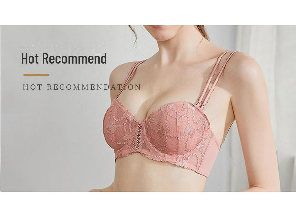 Women's French Lace Fishbone Bra - Sexy, Summer Vest Style, Body-Shaping Bra