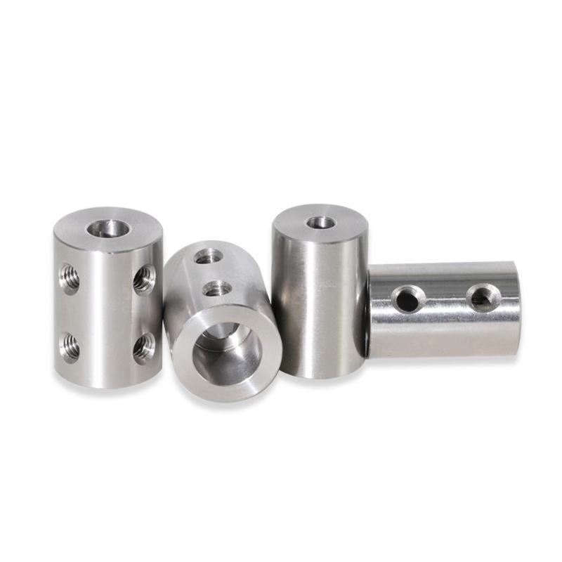 D25L30 10mm/11mm/12mm/12.7mm/13mm/14mm/15mm Stainless Steel Coupling Transmission Adapter Connector Double-hole Rigid Coupling