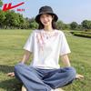 Warrior Women's Falling Cherry Blossom Cotton T-Shirt