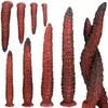 New Alien Tentacle Anal Plug Long Thick Dildo Spiral Silicone Large Butt Plug Suction Cup Anal Toy G Spot Clitoris Stimulator Dilator Adult Toy Unisex