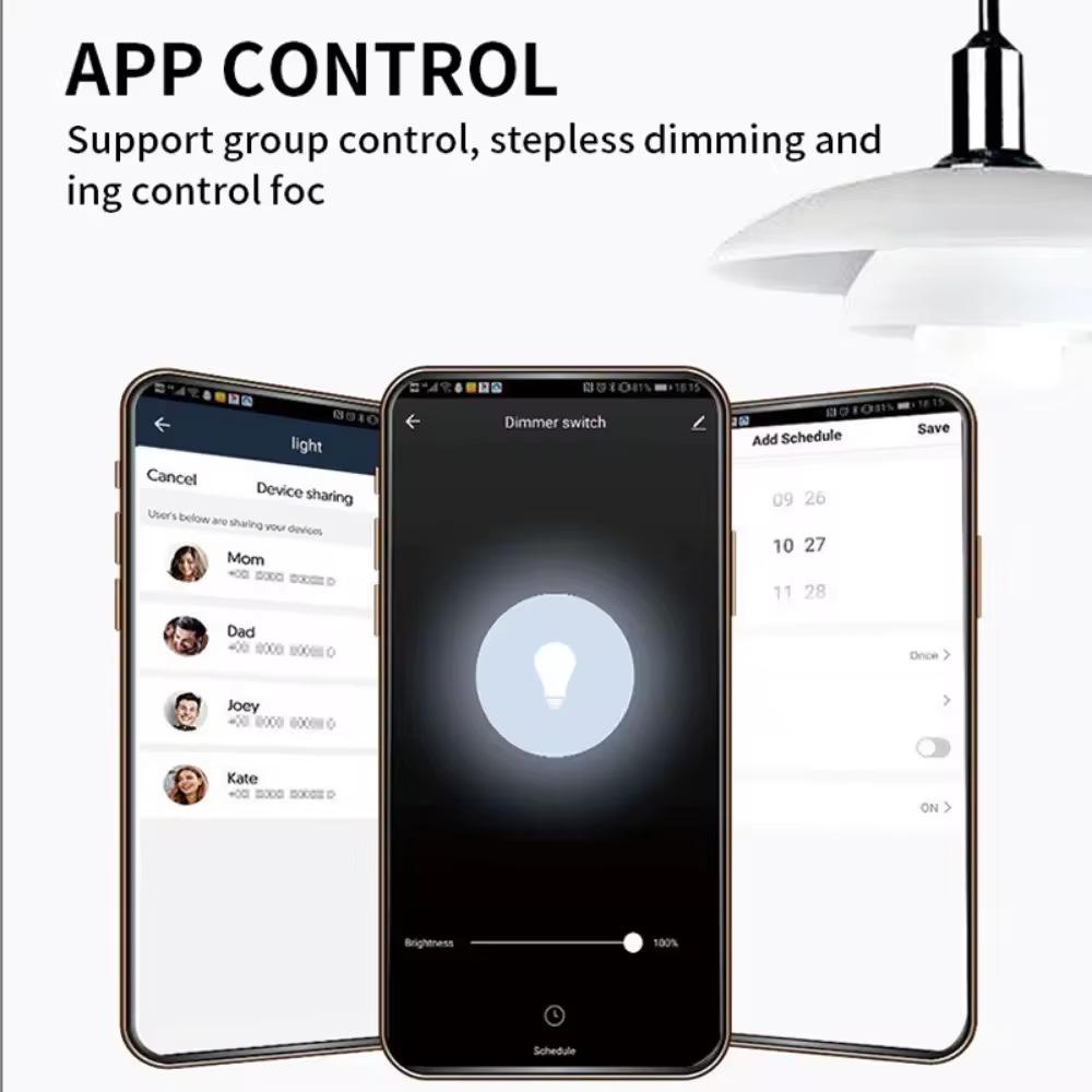 Graffiti Smart Touch Dimmer Switch with WiFi & App Control for EU/US