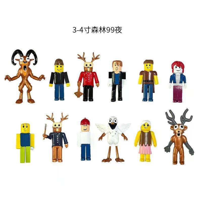 New minecraft 99 nights in the virtual forest figure doll game merchandise model toy doll