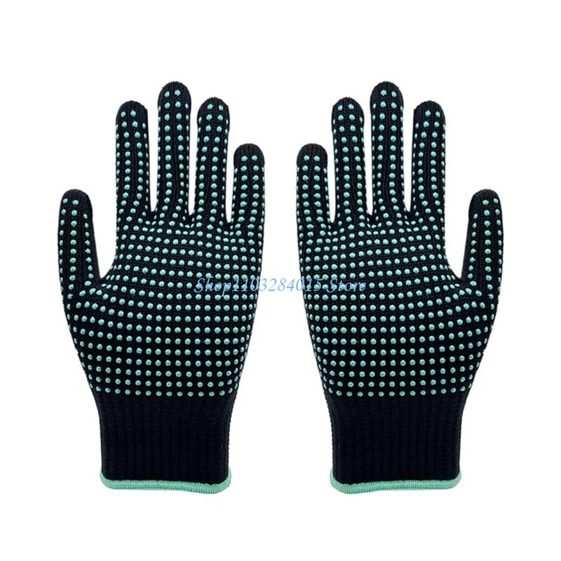 R6FF Heat Resistant BBQ Oven Mitts Nonslip Comfortable Silicone Cooking Gloves for Kids and Adults Safe Handling in Kitchen