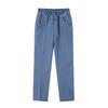 High-Waisted Straight Summer Jeans for Middle-Aged & Elderly Women - Casual Grandma Pants