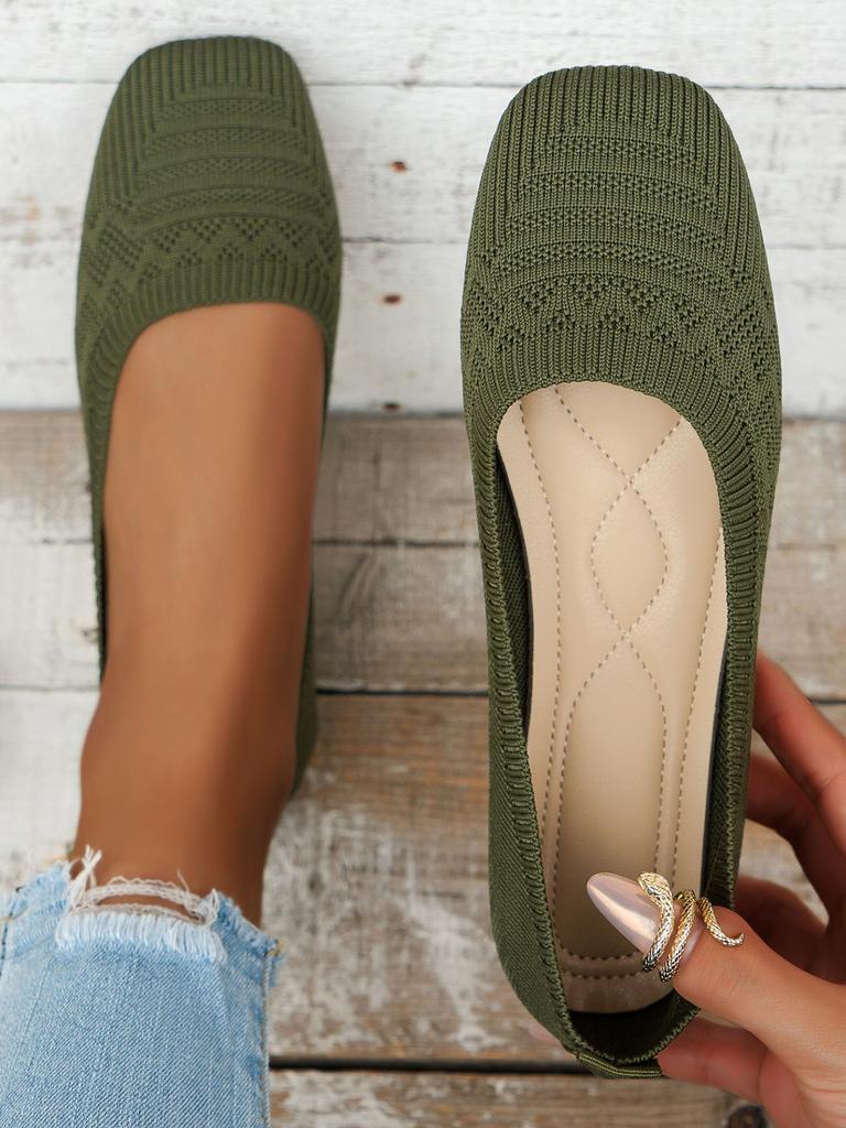 Versatile 2025 summer casual and comfortable Versatile spring and summer new breathable fly-woven one-pedal soft-soled women's single shoes