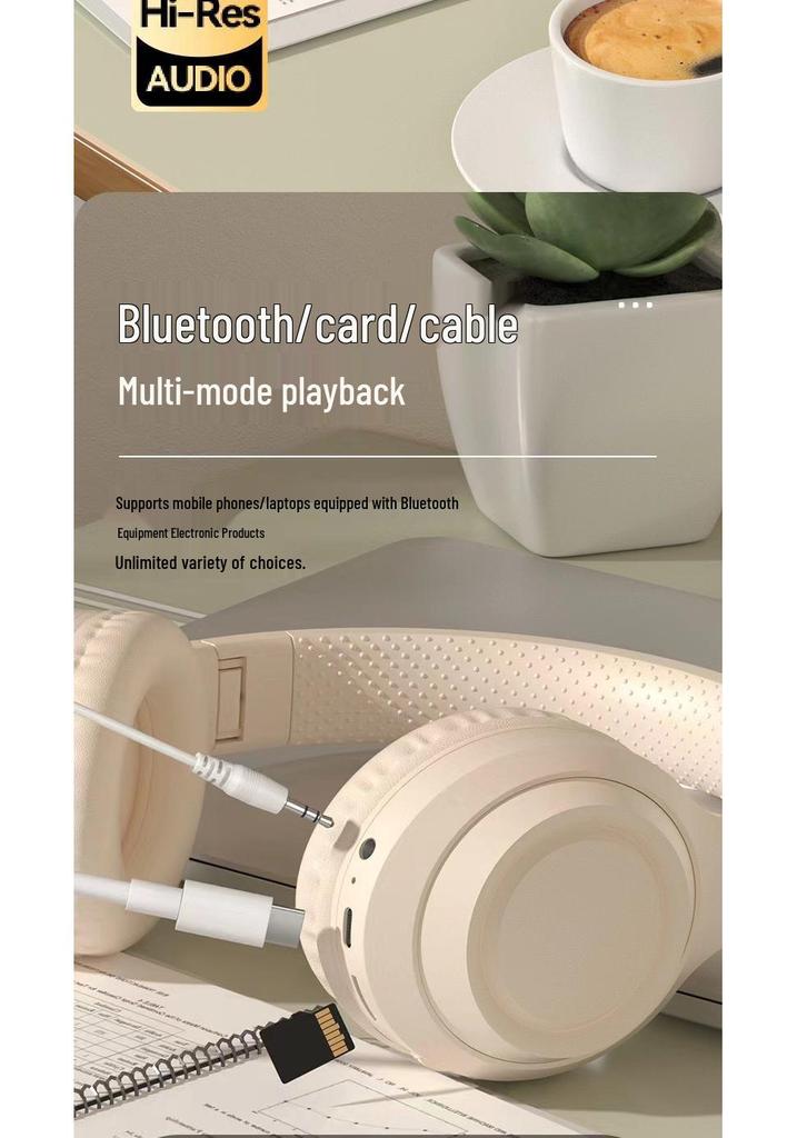 New Over-Ear Bluetooth Headphones with Noise Cancelling & Game Slot