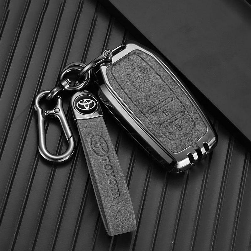 2/3 Buttons Car Key Remote Case Cover Shell For Toyota Hilux Innova Rav4 Fortuner Yaris 2021 Auto Shell Fob Keychain Accessories