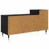 TV Stand Black Oak Effect 100 x 35 x 55 cm Particleboard