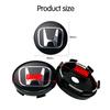 4pcs 56mm 60mm Car Wheel Center Hub Center Cap Rim Hub Dustproof Cover Emblemem For Honda Accord CRV XRV Civic Odyssey ahn256