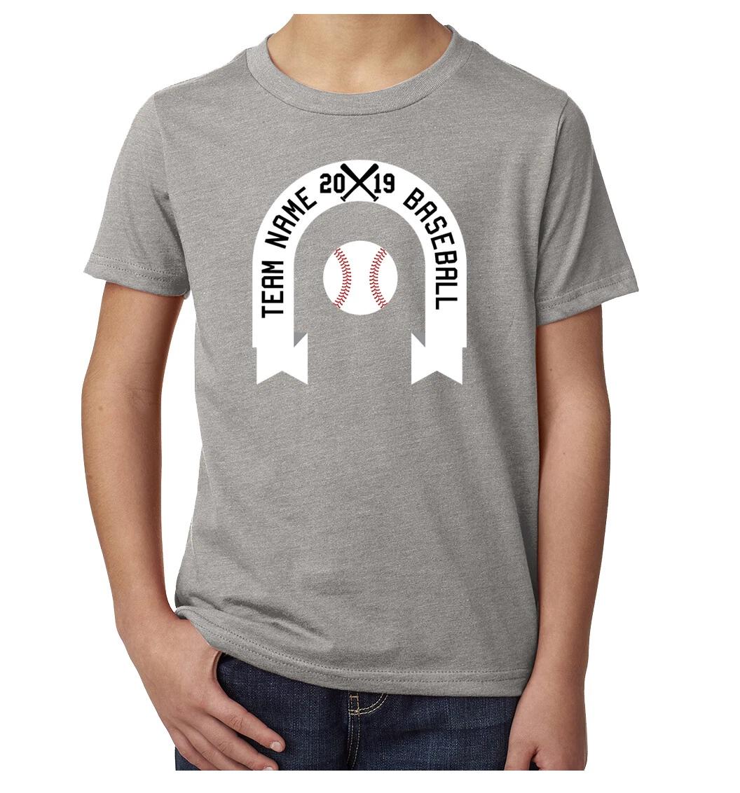 Custom Baseball Team T-Shirts for Kids, Youth Shirts, Custom Baseball Tees S