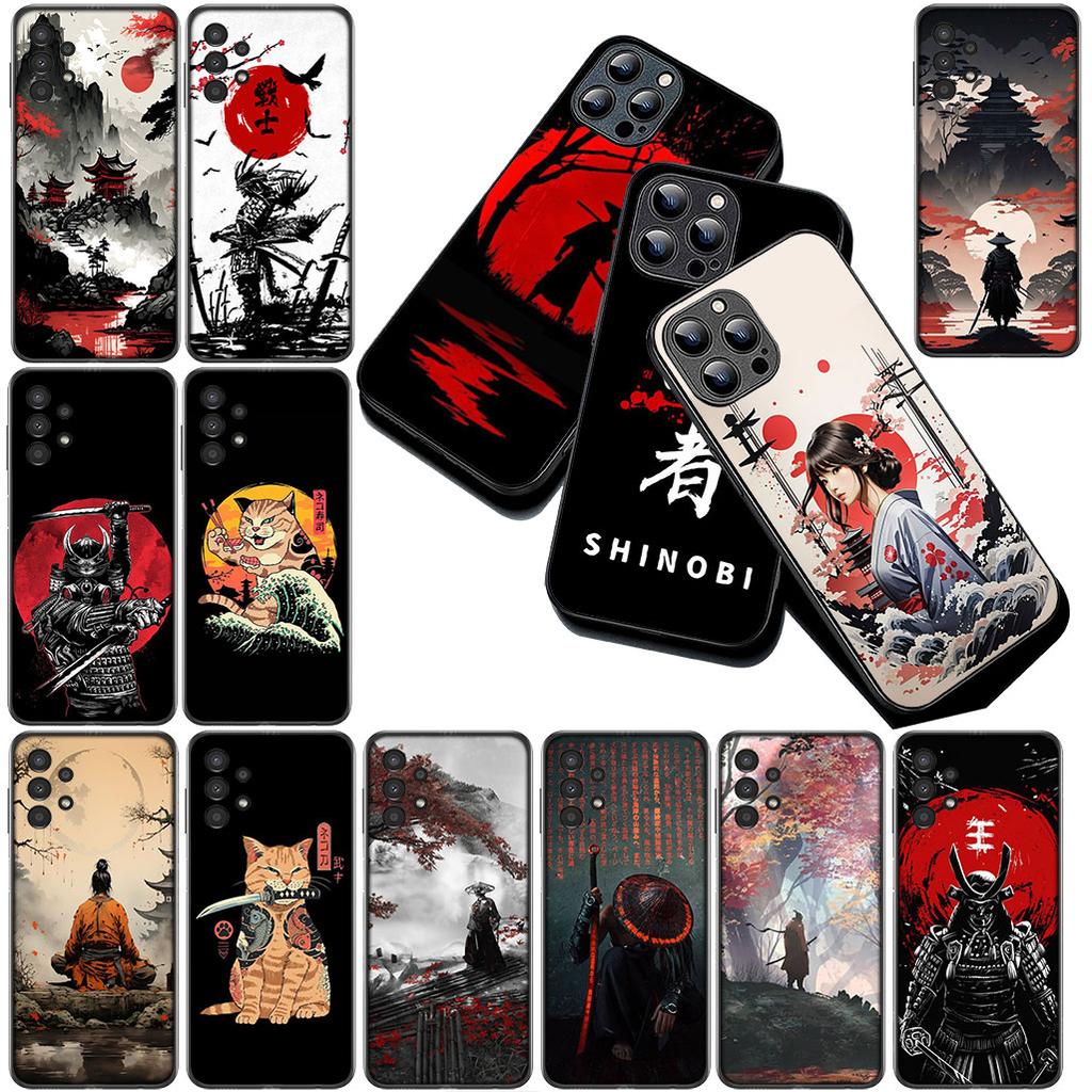Cover for Xiaomi Redmi Note 13 14 Pro Plus ProPlus 14C 13C Pro+ 5G 4G Casing Silicone Phone Case Bushido Japan Samurai Ninja