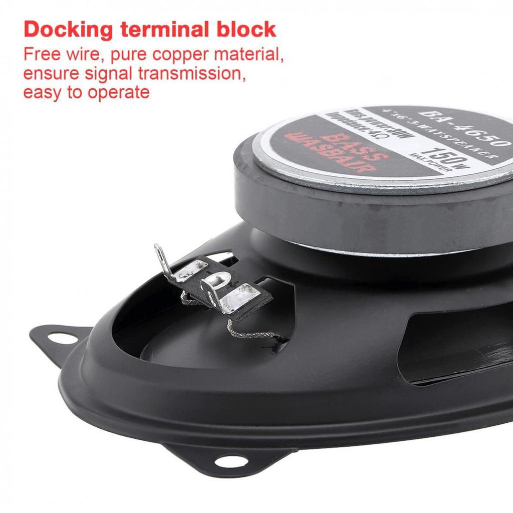 4*6 palcový 150W audio koaxiální reproduktor s plným rozsahem frekvence do auta, 2pásmový auto hudební stereo Hifi reproduktor