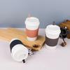 Wheat Straw Coffee Cup, European Portable Water Cup, Outdoor Leisure Cup, Personalized With Lid