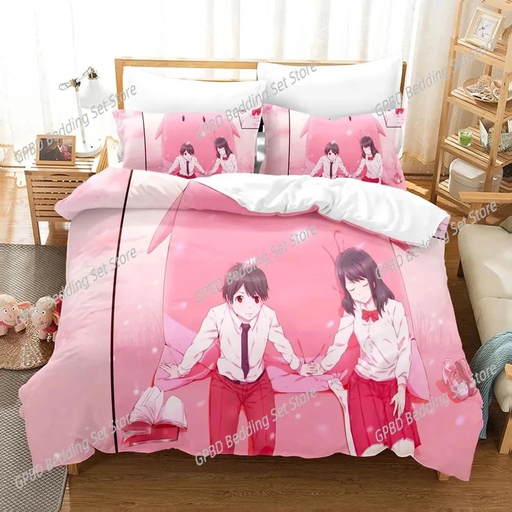 Comforter Anime As The Moon So Beautiful Bedding Set 3D Printed Suitable For Bedroom Kids Home Textile