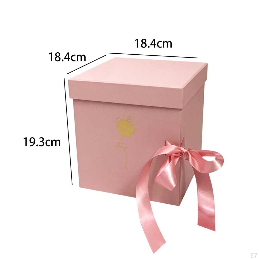 Empty Flower Gift Box Chocolate Sweet Container Elegant Floral Packaging Fillable for