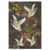 Retro Chinesischer Stil Leinwandmalerei Goldener Fliegender Kran Abstrakte Sonne Tier Vogel Poster Drucke Wandkunst Bild für Wohnzimmer