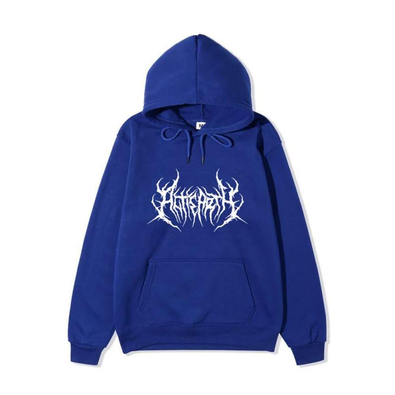 Unisex Gothic Hoodie Oversized Streetwear Hip Hop Harajuku Style Cotton Long Sleeve Sweatshirt Teens
