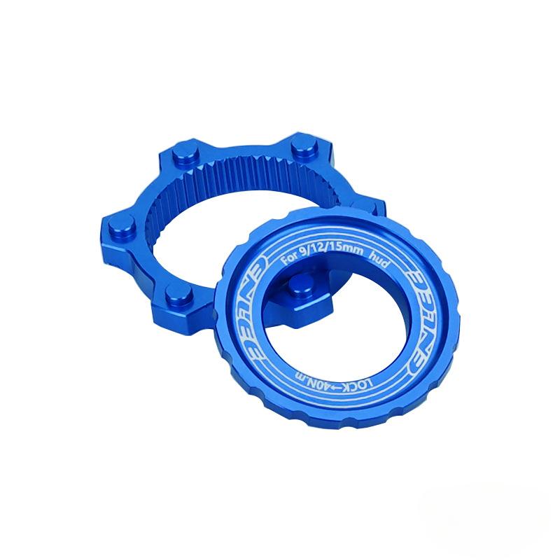 

ENLEE Велосипедный средний замок Дисковый адаптер под шестиболтовое крепление Седло, Втулка DT XT Center Lock, Тормозной диск синий