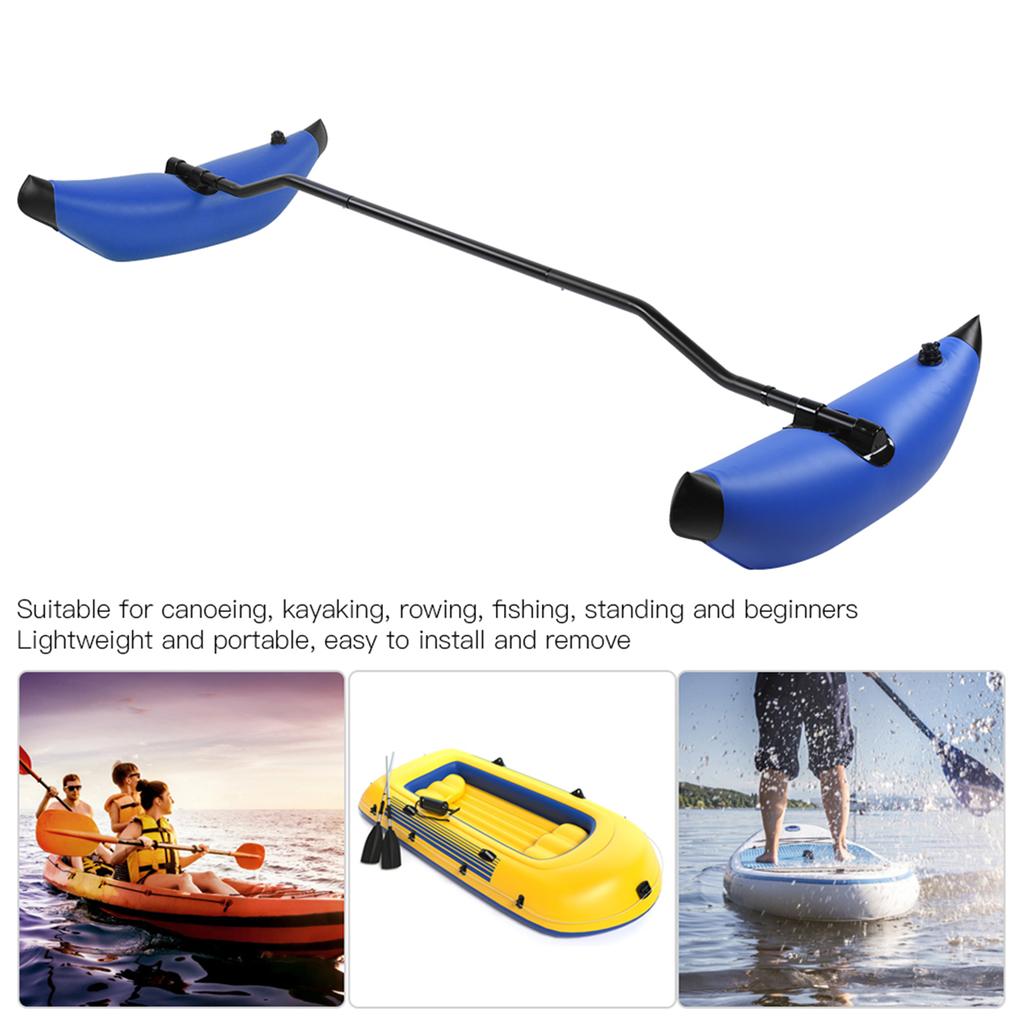Kayak Outrigger Kit Inflatable Kayak Stabilizer PVC Canoe Outrigger Kit Floating Balancing Boat Accessory Canoe Boat Accessory