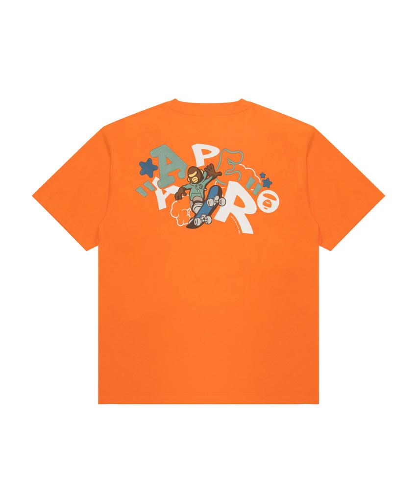 Eipeu Aaper Graphic T-Shirt Orange / Aaptem1822Xxqorx
