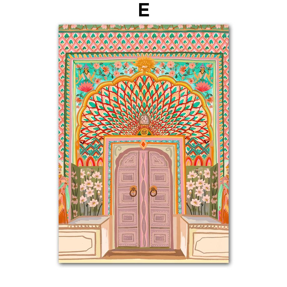 Modern Girl Vase Flower Abstract Illustration Poster Kraft Club Bar Vintage Posters Wall Art Canvas Painting Bedroom Study Decor