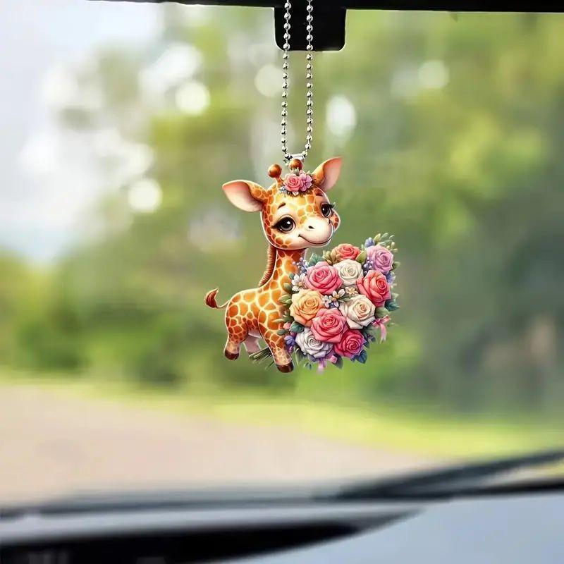 Acrylic Fashionable Mini Dragon Pendant For Car Rearview Charm Mirror