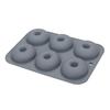 Silikon-Donut-Form für 6 Donuts Antihaft-Bagel-Backform Hitzebeständig 6-Kammer-Donut-Formen für Kuchen, Kekse, Bagels, Muffins