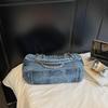 Vintage Denim Shoulder Bag Women's Large Capacity Chain Crossbody Bag