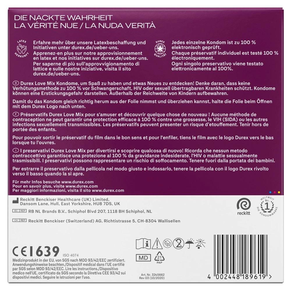 Durex - 40 Love Mix Condoms 5 Different Varieties