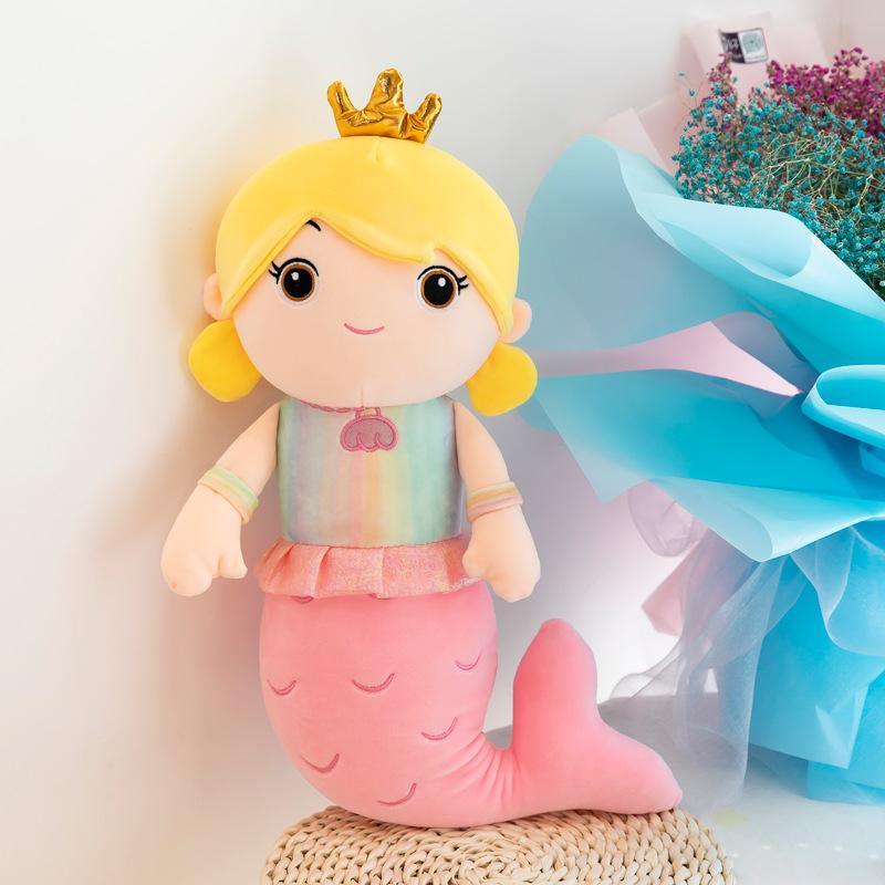 

Mermaid pillow doll cute bed plush toy princess children girl doll 40cm/0.15kg