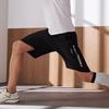 Li Ning Fitness Series Color Block Letter Print Straight Leg Sports Shorts Men shorts Black AKST605-5