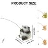 Wood Texture Amimal Fishing Figurine Resins Figure Toy Computer Monitors Decors Car Central Screen Decoration Ornament