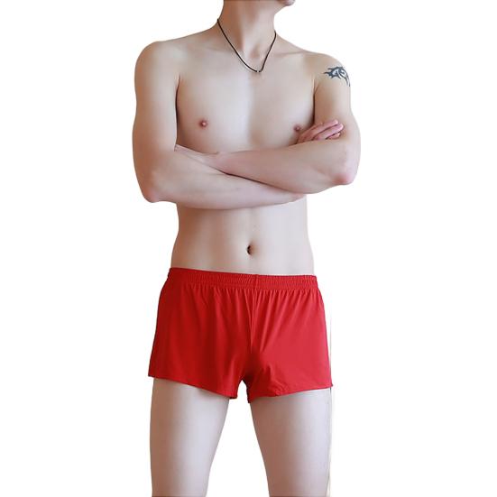 Men Boxer Underwear Low Waist Breathable Smooth Wiring Perfect Fit Shorts Panties