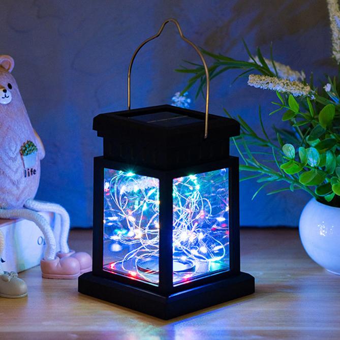 Solar LED Lights Lanterns Panel Candle Indoor Hanging Balcony Decoration Lighting for Garden Solar Led Light Outdoor