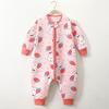 Three-Layer Quilted Children's Sleeping Bag: Anti-Kick Footed Blanket for Boys & Girls, One-Piece Pajamas for Autumn and Winter.