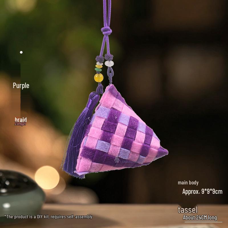 Creative Handmade Non-woven Zongzi DIY Kit for Children's Dragon Boat Festival Activities and Decorative Pendant