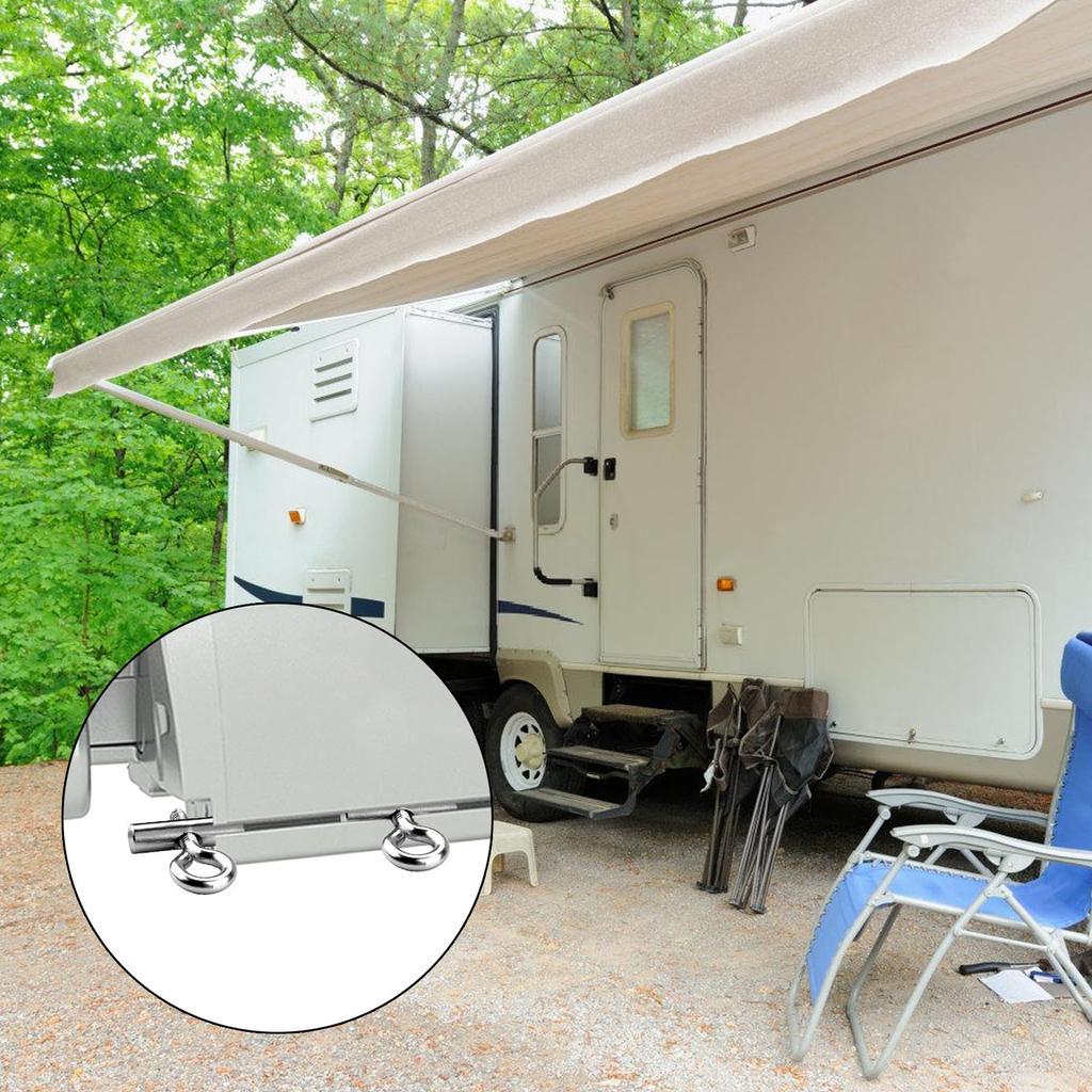 Stainless Steel Piping Rails Stoppers 6mm Compatible For Caravans Motorhome Camping Tent Accessories Secure Attachment