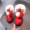 Zimowe buty dziewczęce Dziecięce krótkie buty Skórzana moda Martin Boot Plus aksamitne ciepłe dziecięce śniegowce Śliczne pluszowe dziewczęce botki