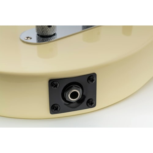 Musiclily 6.35mm Mono Jack To Phone Jack for Electric Guitar/Bass, Black