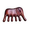 Rhinoceros Horn Rosewood Massage Comb with Round Head & Five Teeth