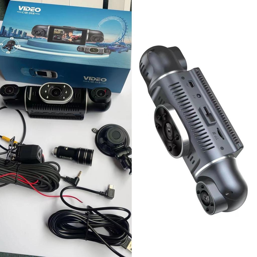 4 Channel 3 Inch Car 1080P FHD DVR Camera Car Video Recorder Front and Rear Driving Recorder Car Black Box Camera Driving Recorder