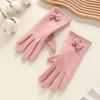 Warm gloves Three-line rabbit velvet men's and women's fashion cold-proof velvet outdoor cycling autumn and winter gloves