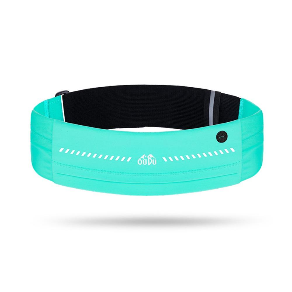 

Высокоэластичная поясная сумка для бега, плотно прилегающая спортивная сумка для телефона, для активного отдыха L небесно-голубой