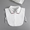 Hollow Lace Chiffon Doll Cotton Fake Collar Blouse Sweater Detachable Shirt Collar False Collar Lapel Women Top Collars Decor