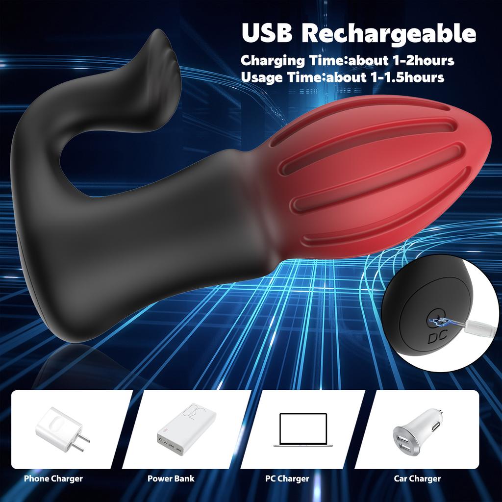 Wireless Remote Anal Plug Vibrator Men's Prostate Massager Insertion Dildo Female Masturbator Gay Stimulator Adult Products