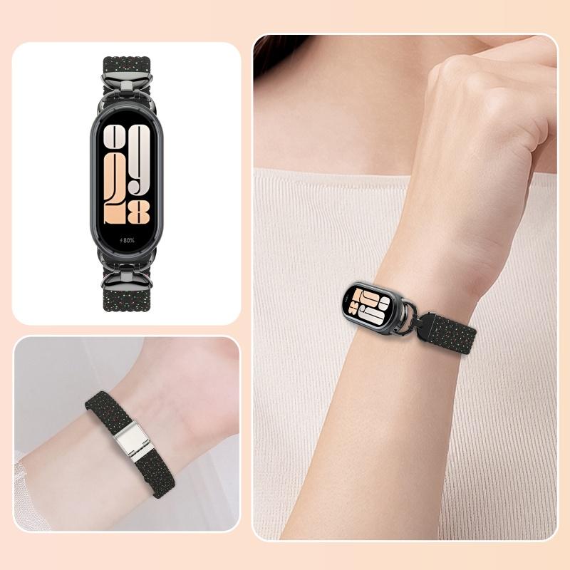 Νάιλον Λουράκι για Xiaomi Mi Band 10/9/8 Υψηλής Ποιότητας Αναπνεύσιμο Αθλητικό Βραχιόλι Αξεσουάρ για Mi Band 10 NFC Αντικατάσταση Λουριού Ρολογιού