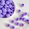 12x10mm Solid Color Acrylic Macaron Beads for DIY Shoelaces, Bag Chains & Weaving Accessories