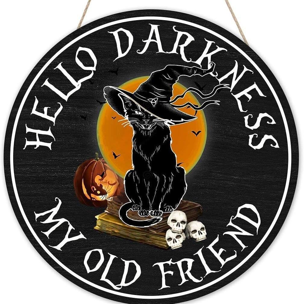 1pcs 2D Halloween Trick-or-Treat Wooden Sign Monster Face Pumpkin Design Rope Hanger Porch Wall or Halloween Garden Party Decora