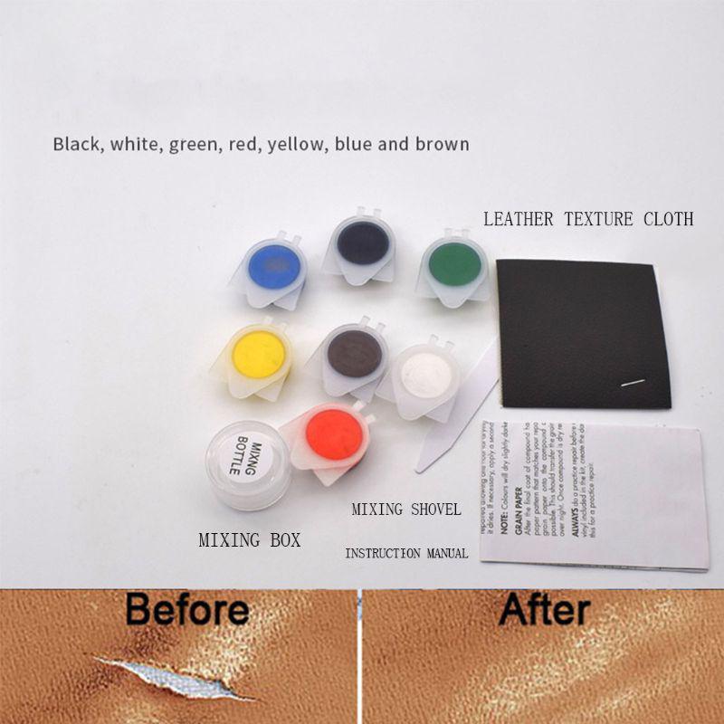 Leather Repair Cream Repair Kit Auto Car for Seat Sofa Coat Holes Scratch Cracks Rips Liquid Leather Repair Tool Restora