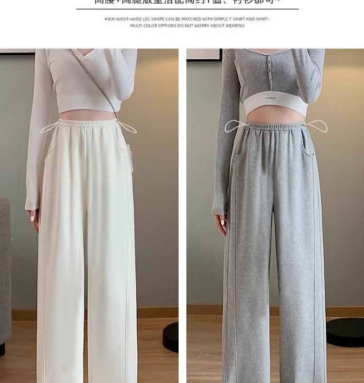 Maternity Banana Pants: 2024 Spring/Autumn Drapey, Floor-Length, Wide-Leg Sweatpants for Active Moms